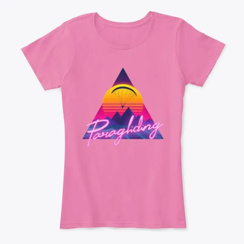 Retro Outrun Paragliding