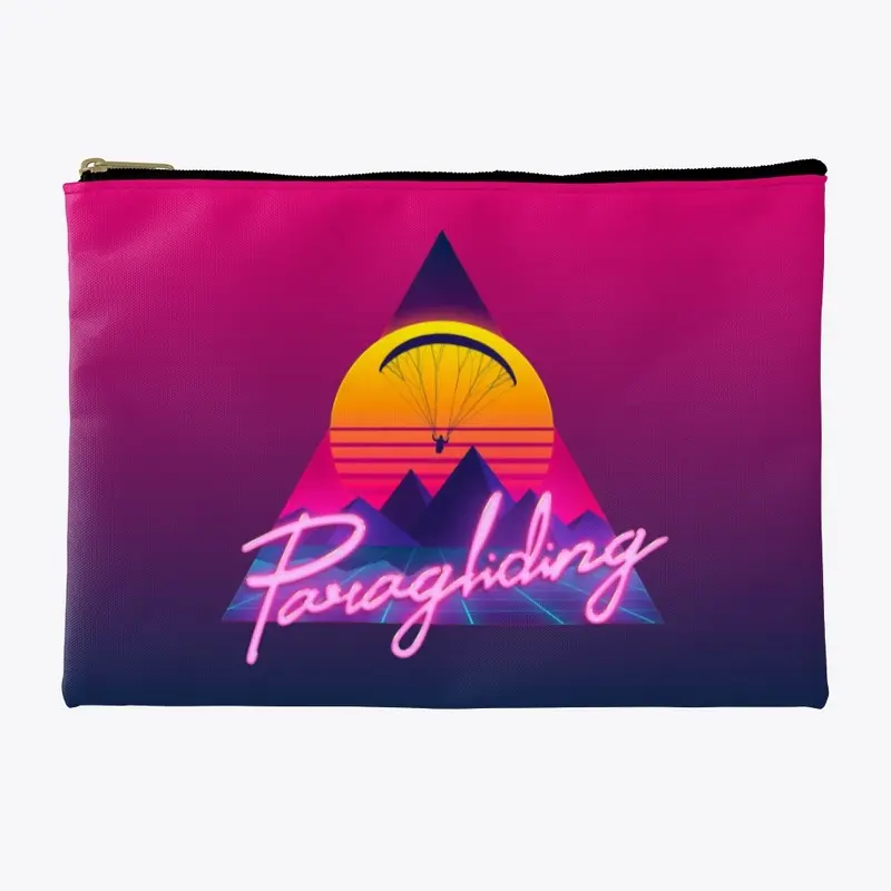 Retro Outrun Paragliding