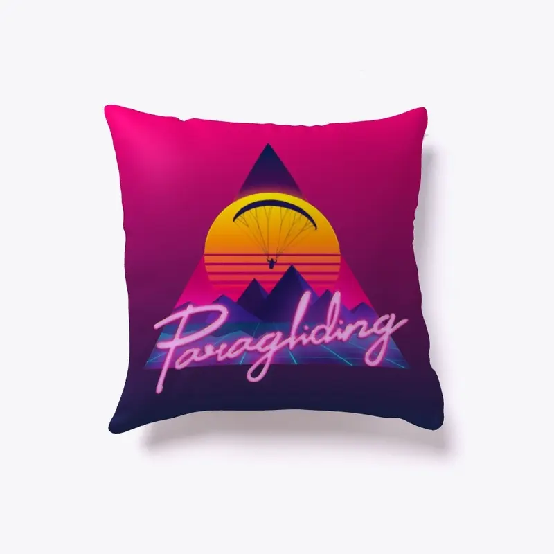 Retro Outrun Paragliding