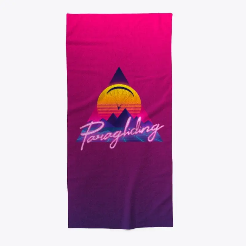 Retro Outrun Paragliding