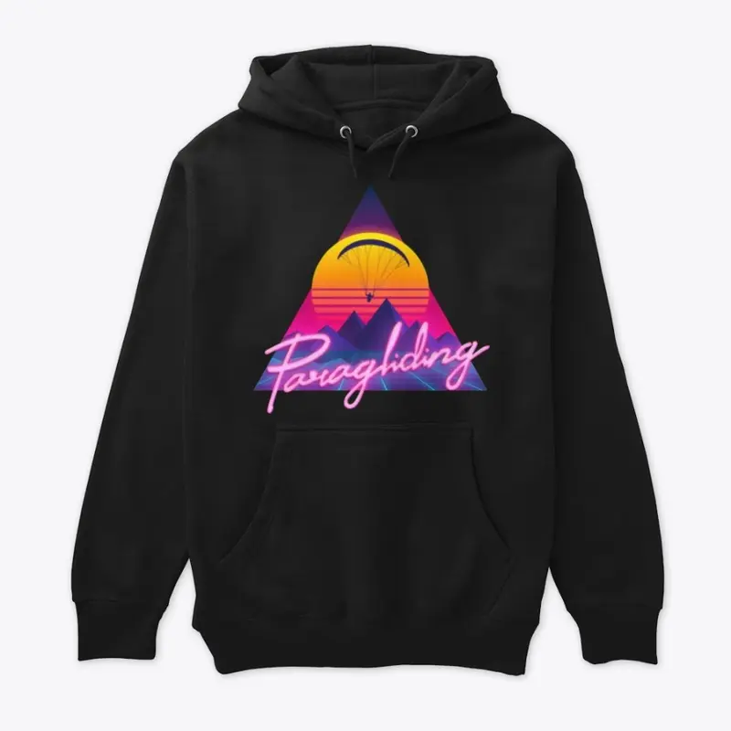 Retro Outrun Paragliding