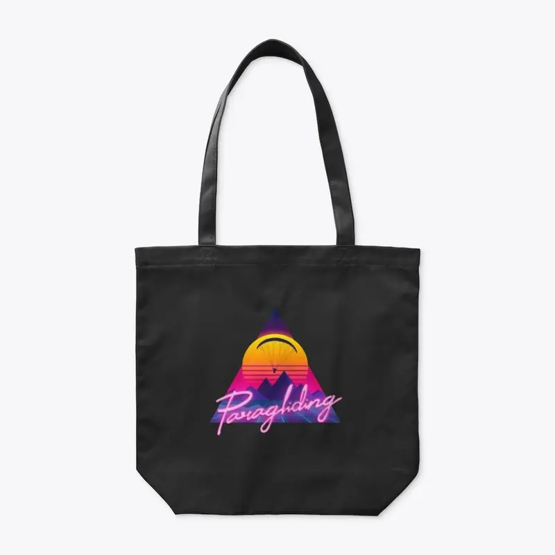 Retro Outrun Paragliding