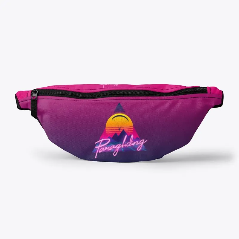 Retro Outrun Paragliding