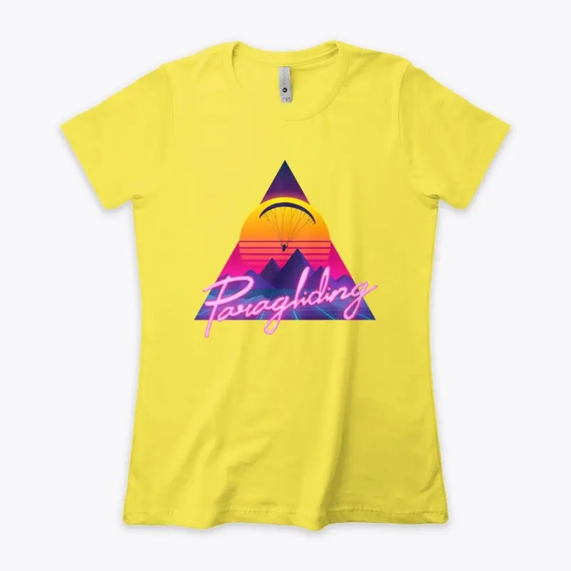 Retro Outrun Paragliding