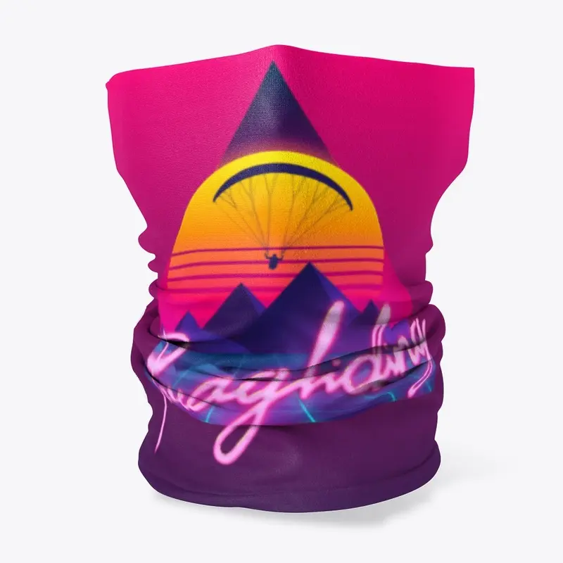 Retro Outrun Paragliding