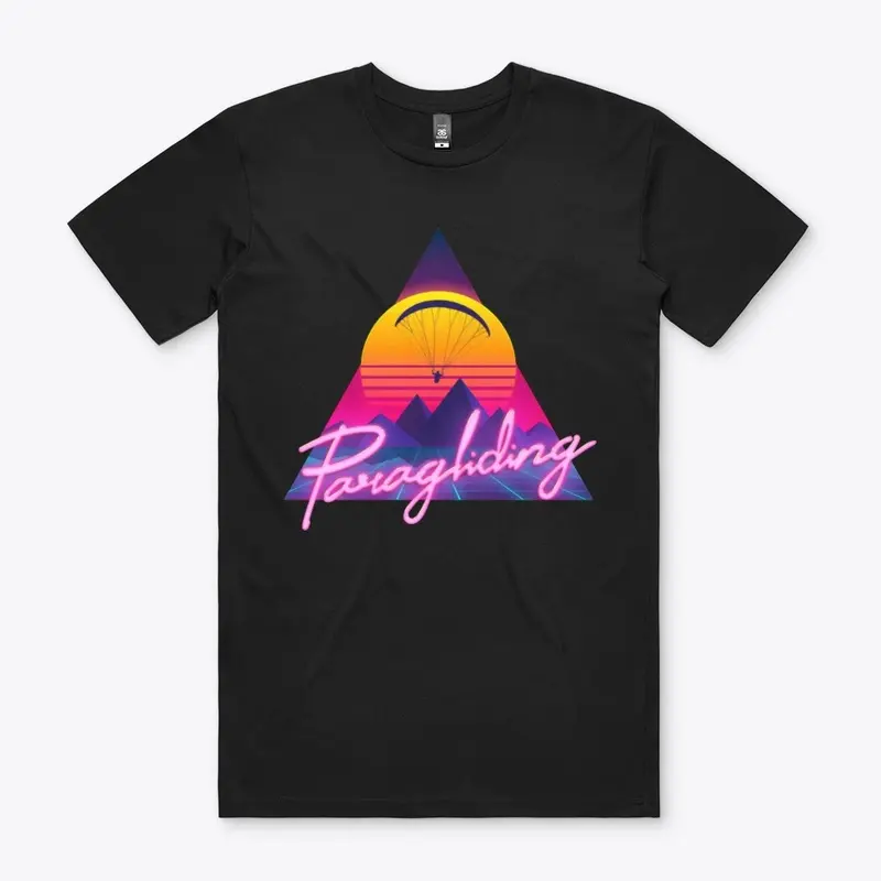 Retro Outrun Paragliding