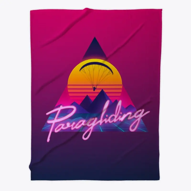 Retro Outrun Paragliding