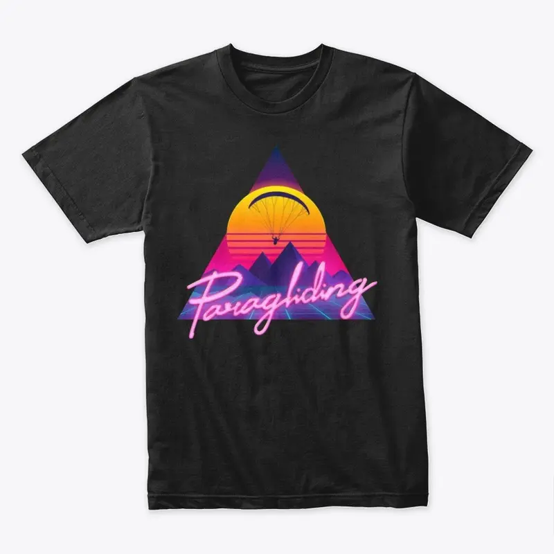 Retro Outrun Paragliding